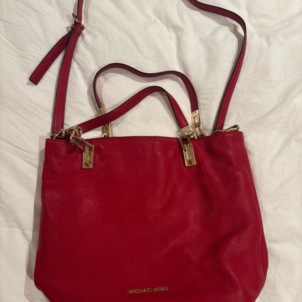 Michael Kors Cherry Red Shoulder Bag